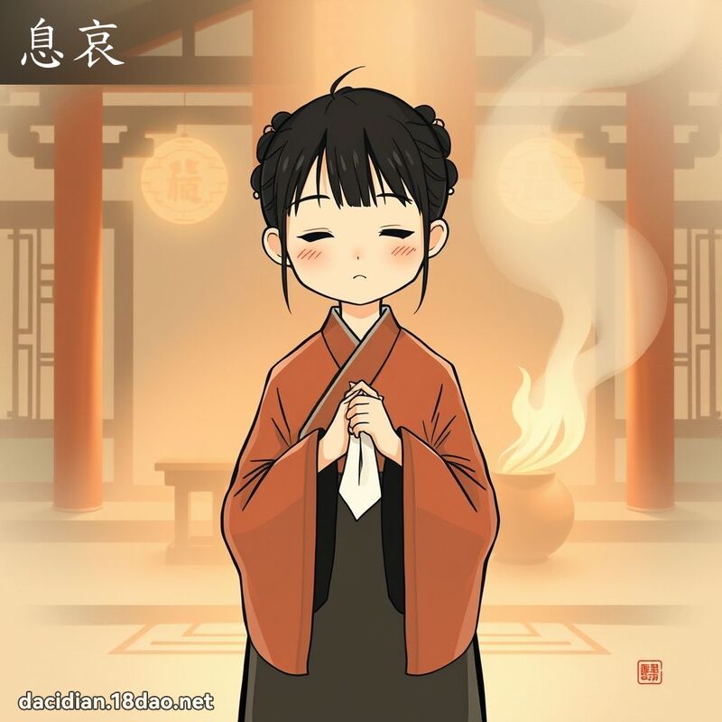 息哀 - 国语大辞典配图