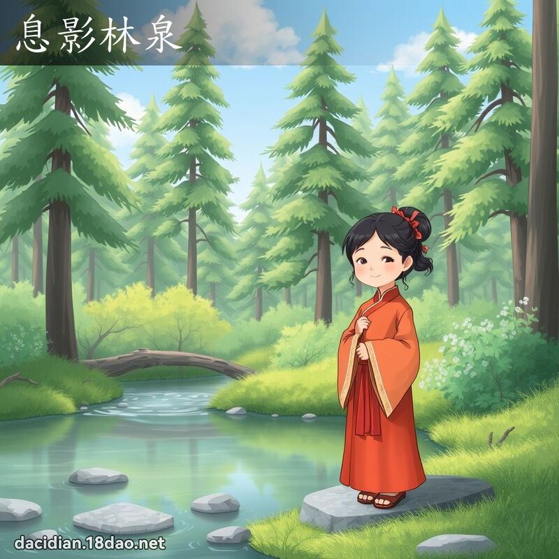 息影林泉 - 國語大辭典配圖