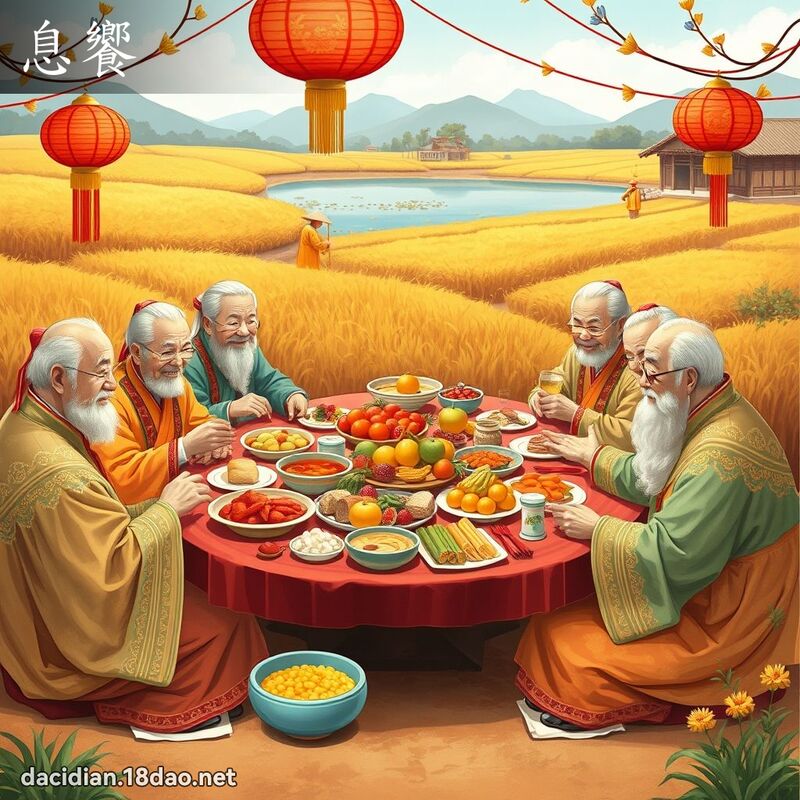 息饗 - 國語大辭典配圖