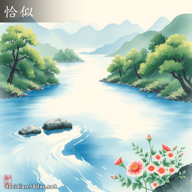 恰似 - 國語大辭典配圖