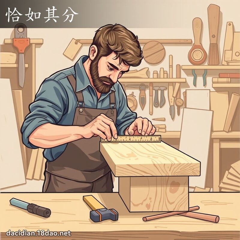 恰如其分 - 國語大辭典配圖
