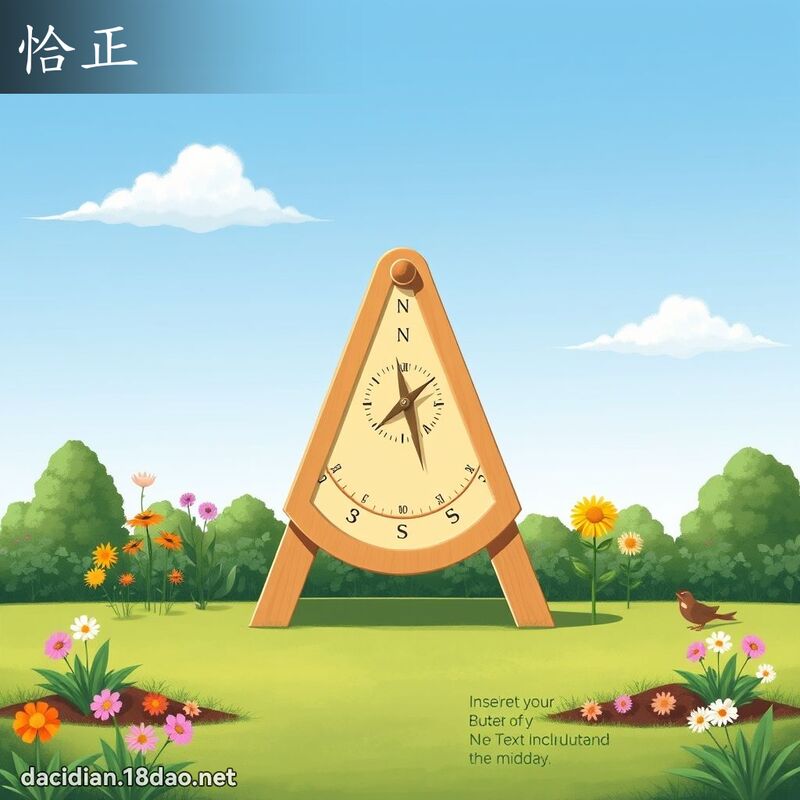 恰正 - 國語大辭典配圖