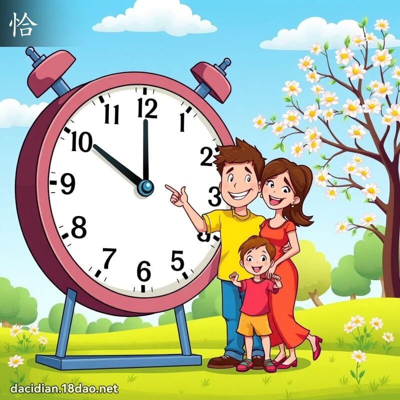恰 - 國語大辭典配圖