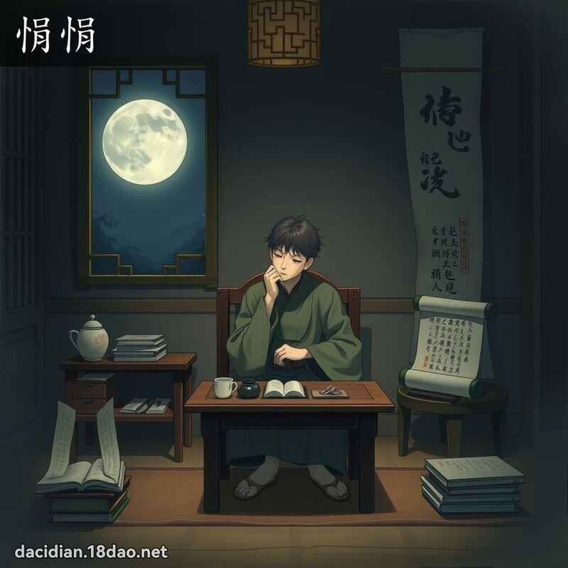 悁悁 - 国语大辞典配图