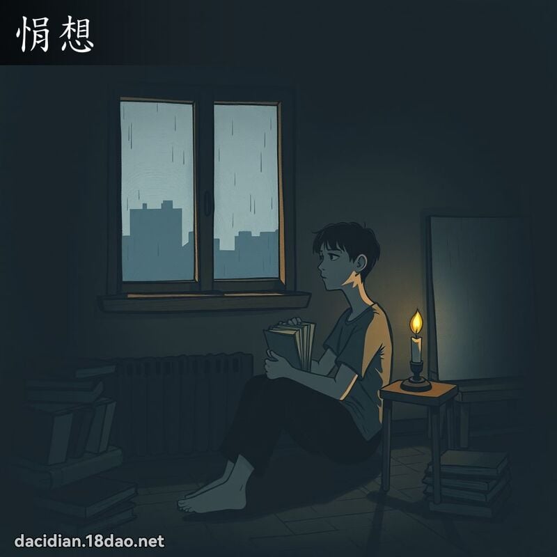 悁想 - 国语大辞典配图