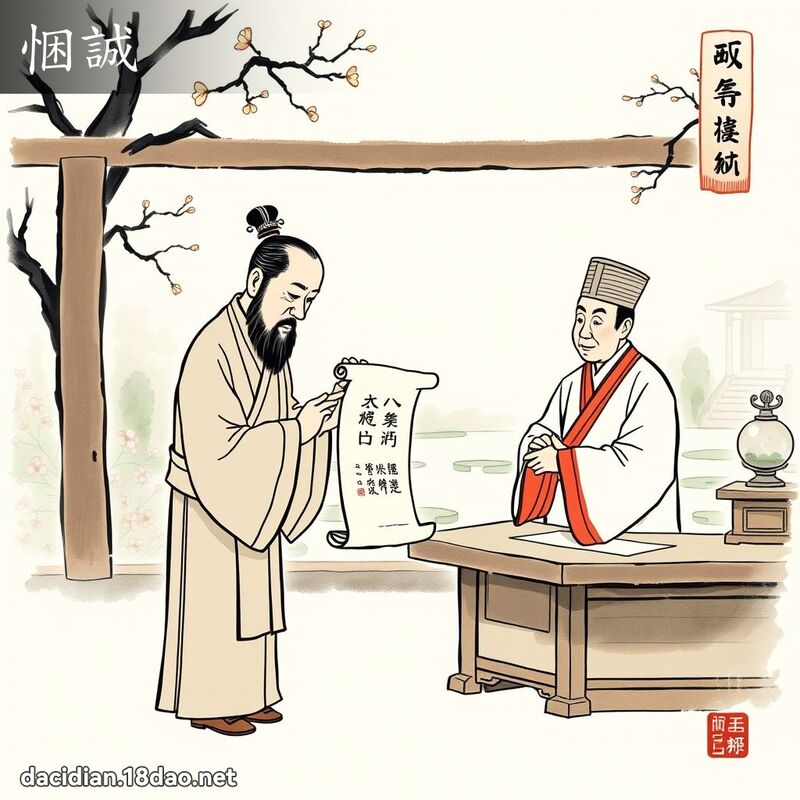 悃誠 - 國語大辭典配圖