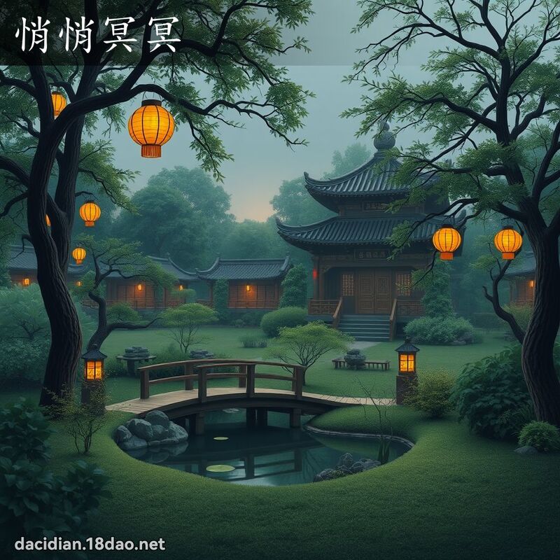 悄悄冥冥 - 國語大辭典配圖