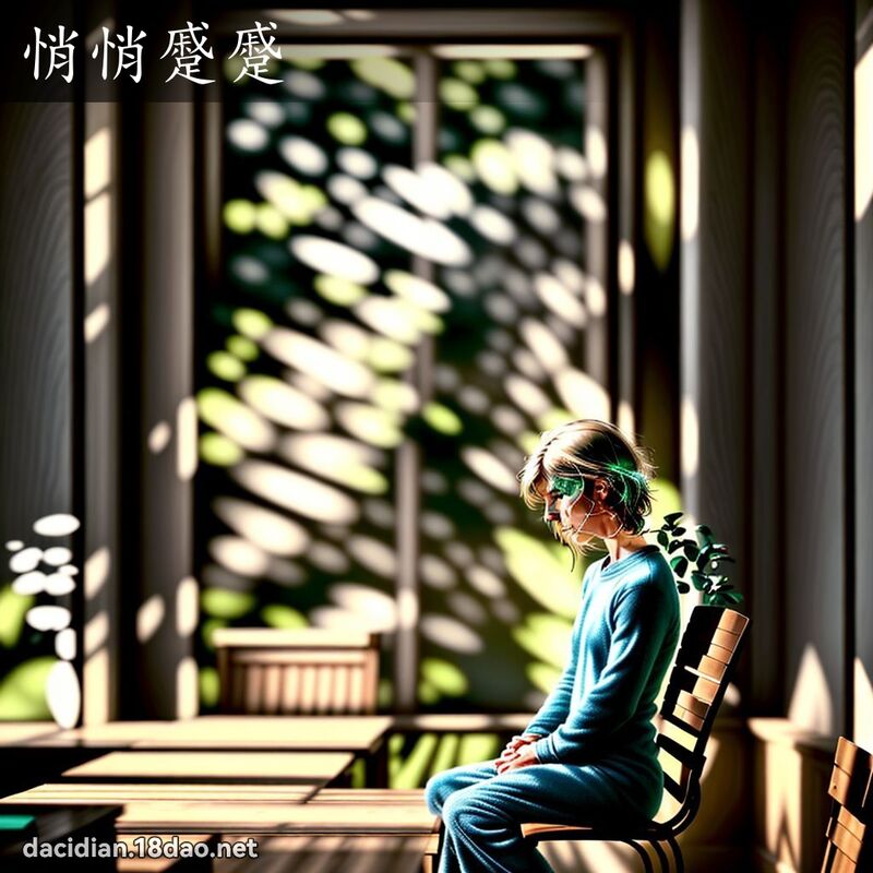 悄悄蹙蹙 - 國語大辭典配圖
