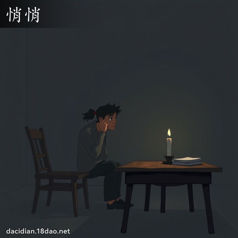 悄悄 - 國語大辭典配圖