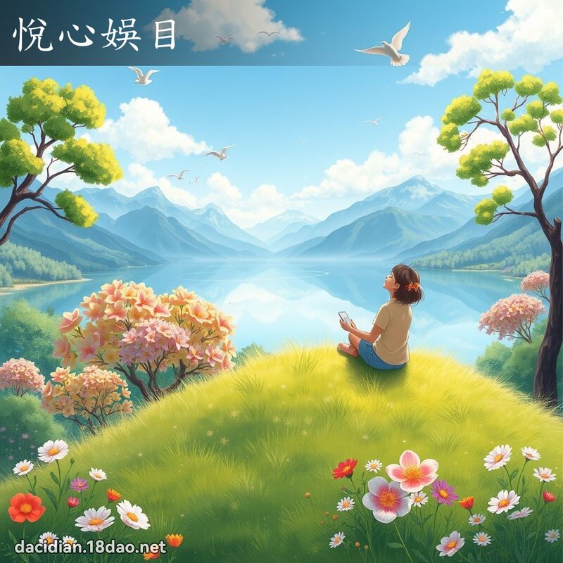 悦心娱目 - 国语大辞典配图