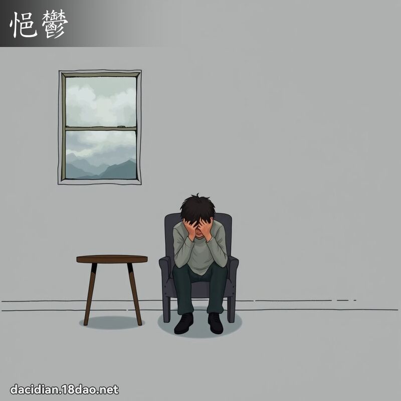 悒郁 - 国语大辞典配图