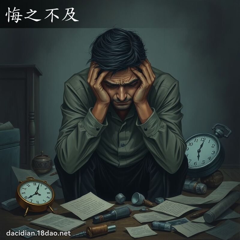 悔之不及 - 国语大辞典配图