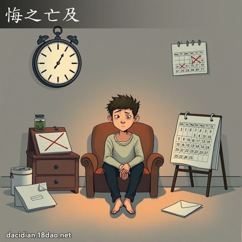 悔之亡及 - 国语大辞典配图