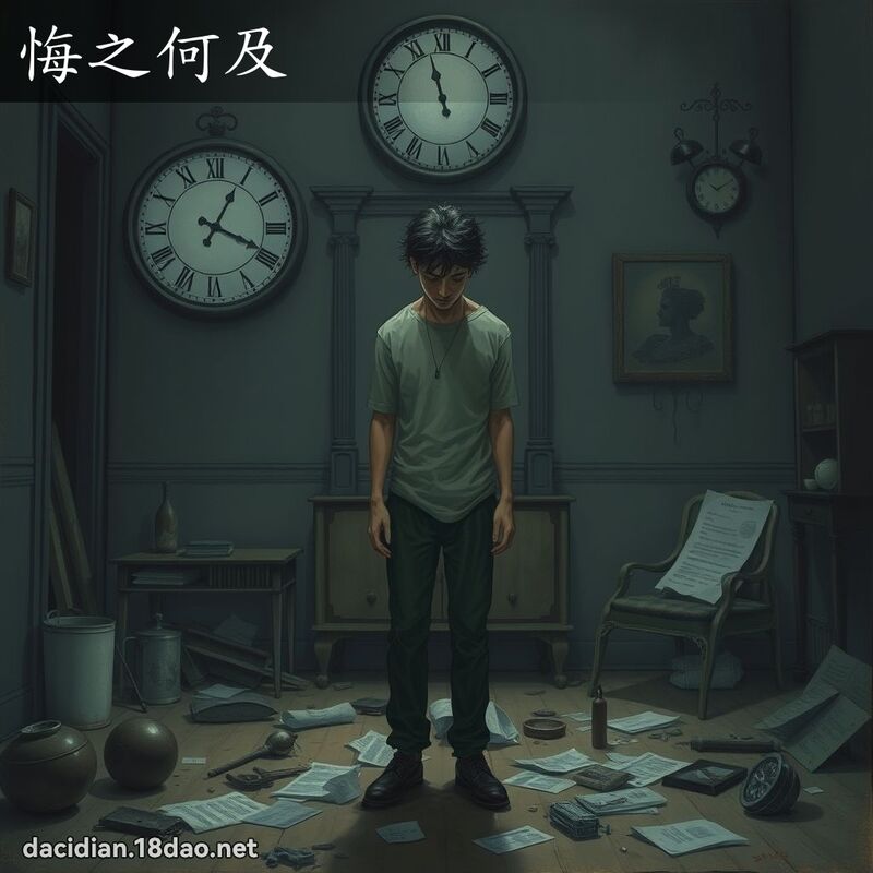 悔之何及 - 国语大辞典配图