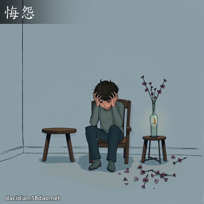 悔怨 - 国语大辞典配图