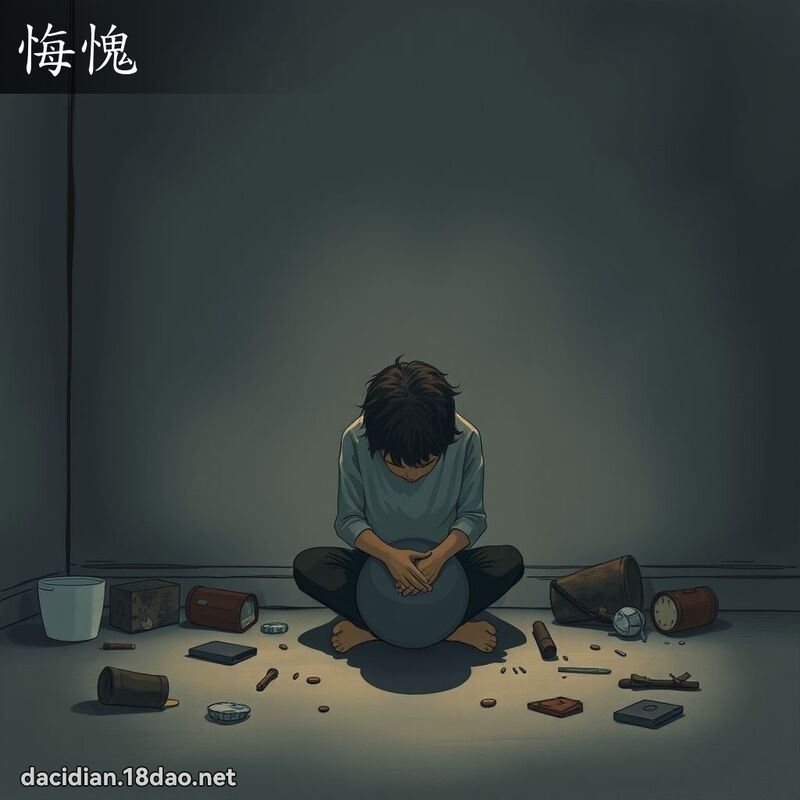 悔愧 - 國語大辭典配圖