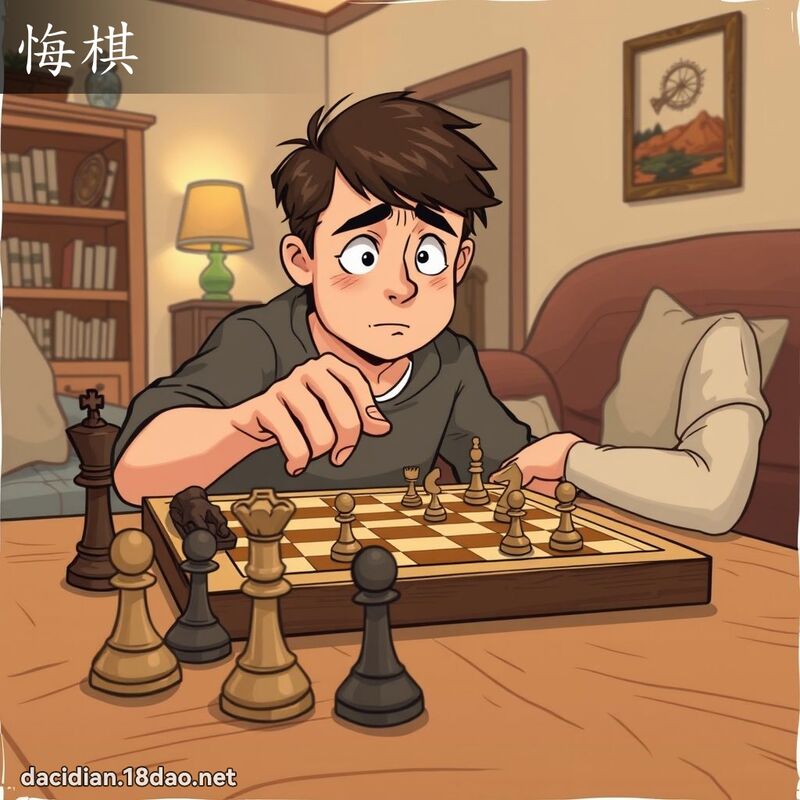 悔棋 - 国语大辞典配图