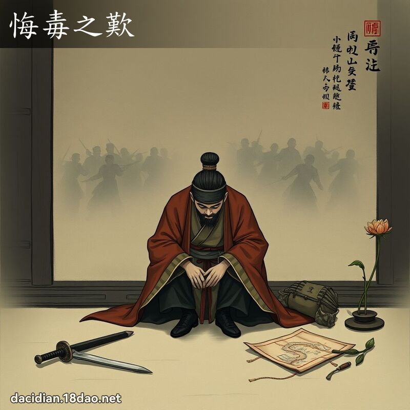 悔毒之叹 - 国语大辞典配图