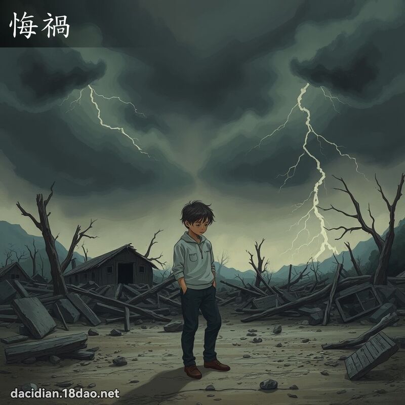 悔祸 - 国语大辞典配图