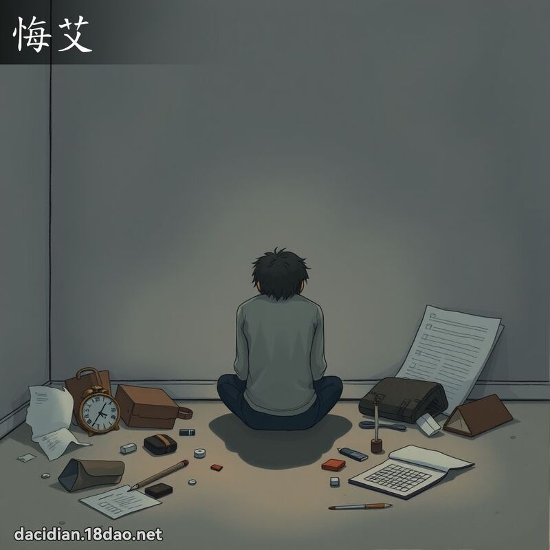 悔艾 - 國語大辭典配圖