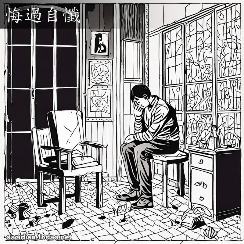 悔過自懺 - 國語大辭典配圖