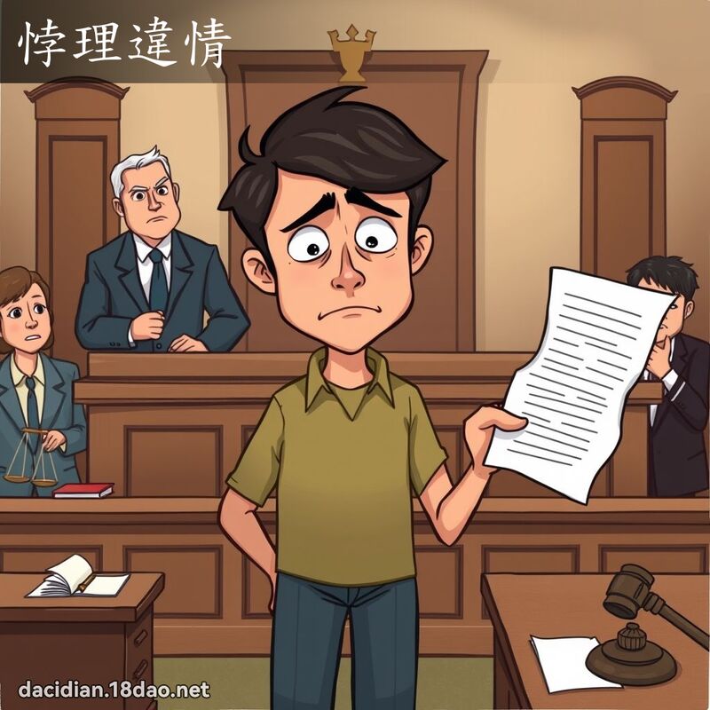 悖理违情 - 国语大辞典配图