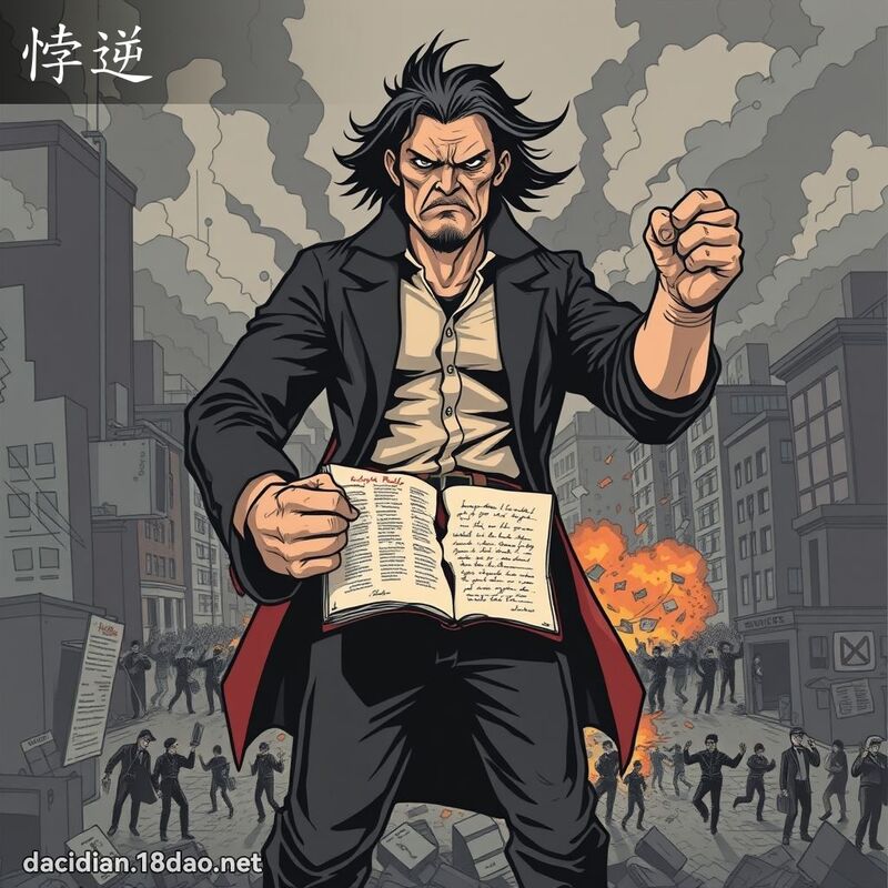 悖逆 - 國語大辭典配圖