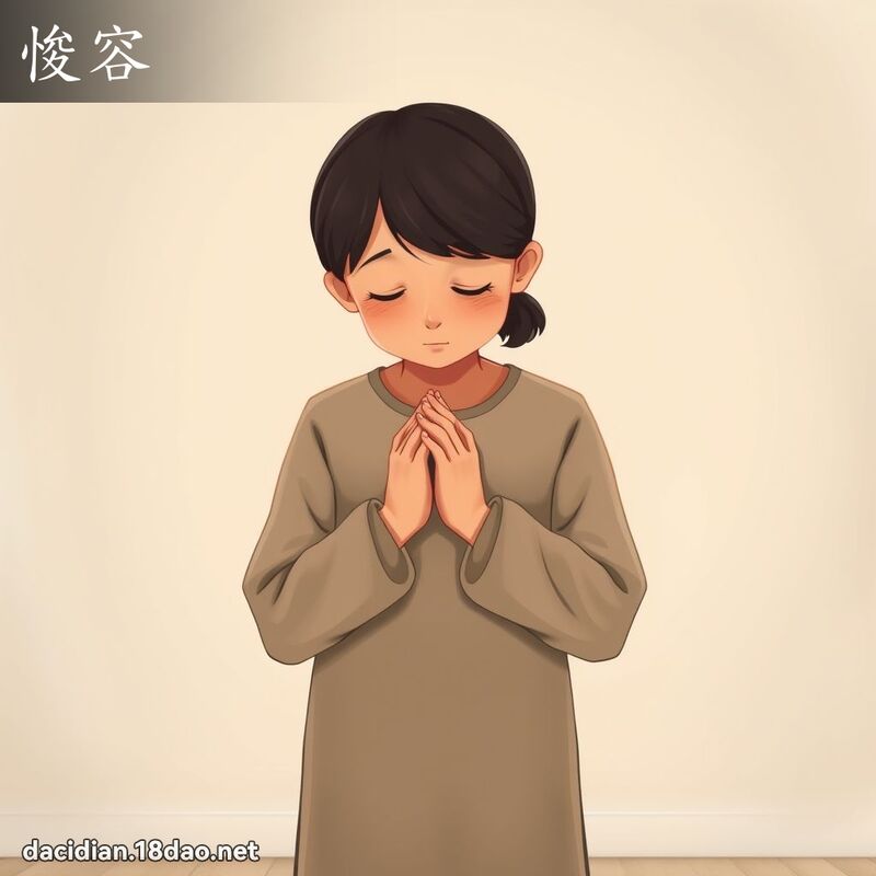 悛容 - 国语大辞典配图