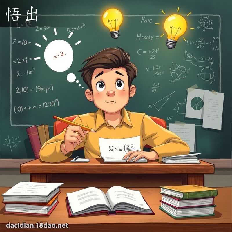 悟出 - 国语大辞典配图