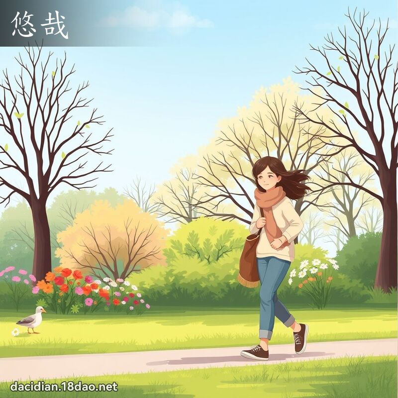 悠哉 - 國語大辭典配圖