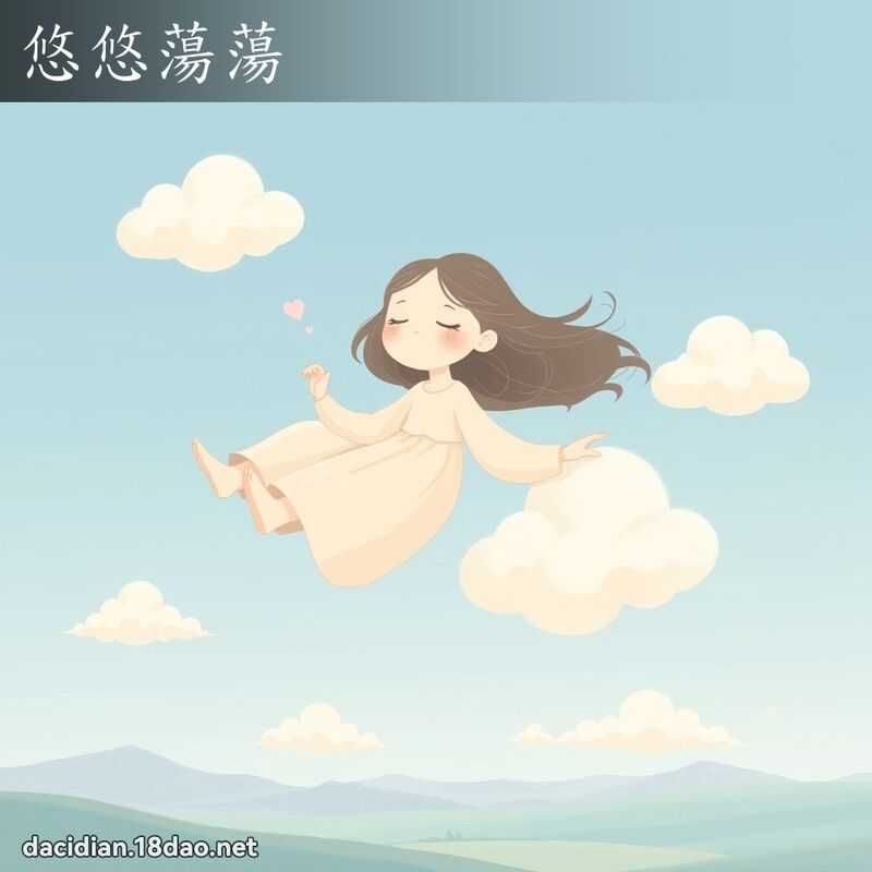 悠悠荡荡 - 国语大辞典配图