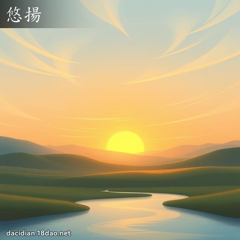 悠揚 - 國語大辭典配圖
