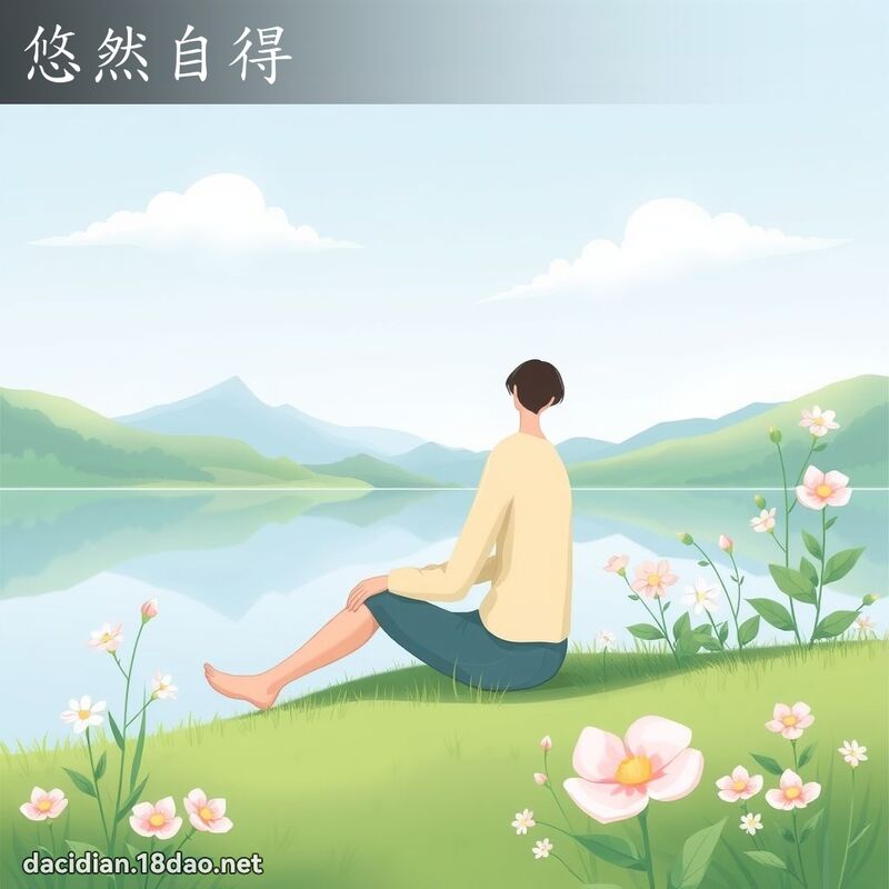 悠然自得 - 國語大辭典配圖