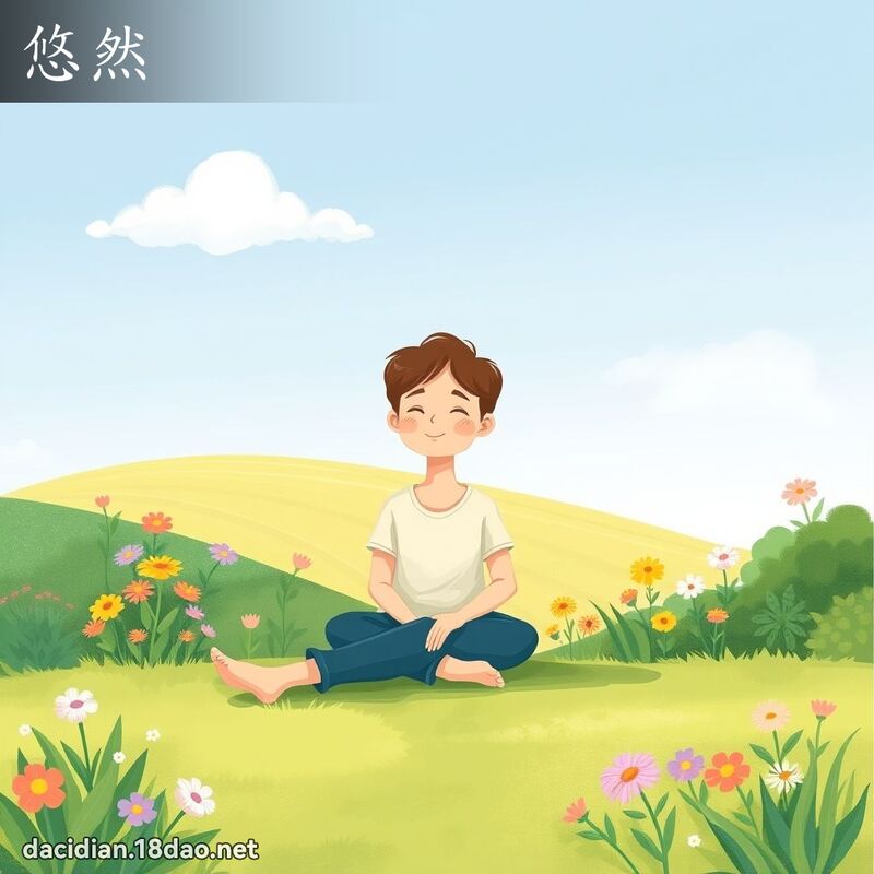 悠然 - 國語大辭典配圖