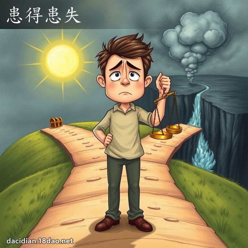 患得患失 - 国语大辞典配图