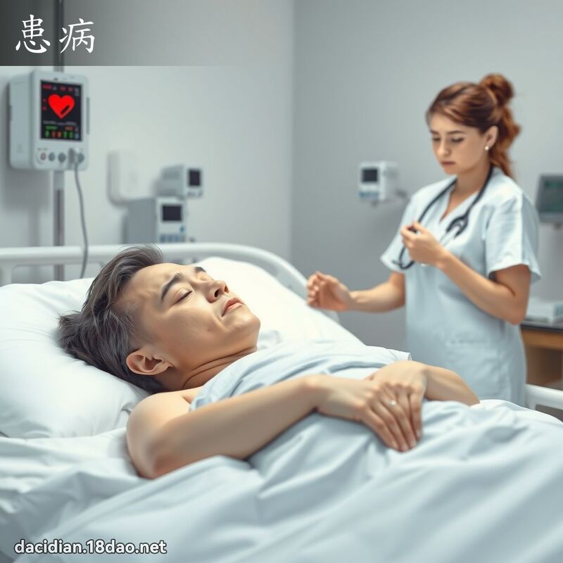 患病 - 國語大辭典配圖