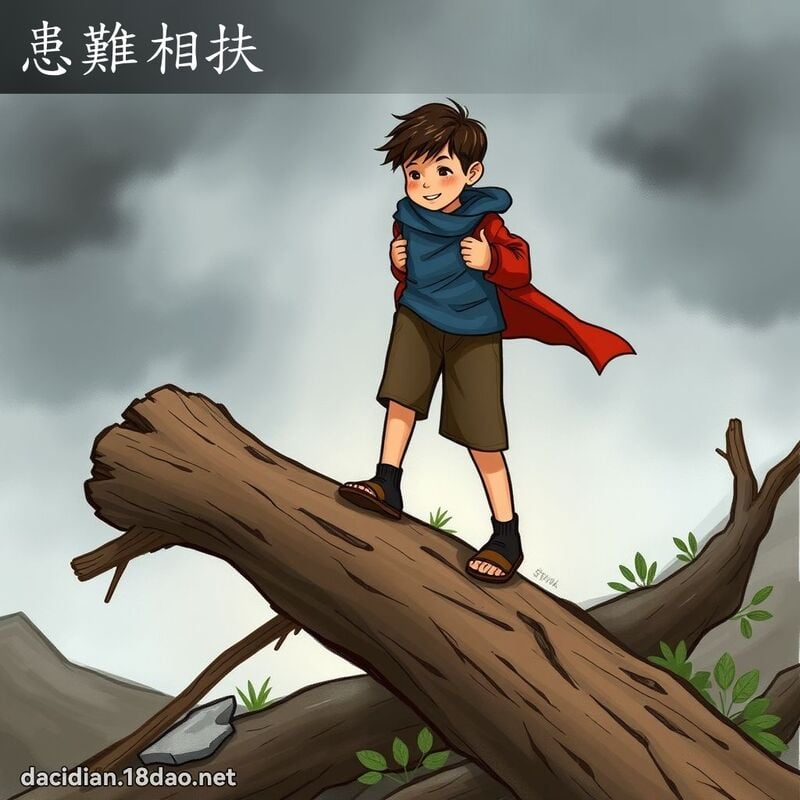 患难相扶 - 国语大辞典配图