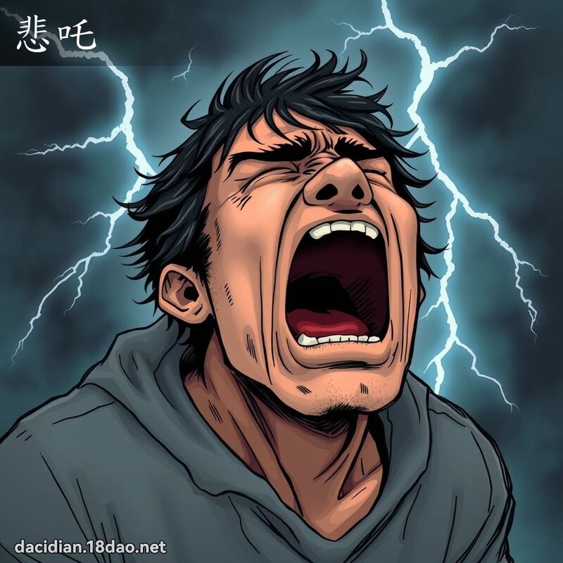 悲吒 - 國語大辭典配圖