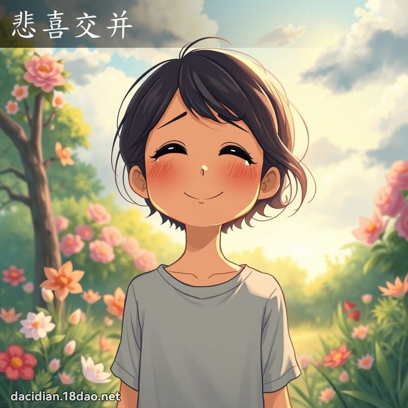 悲喜交并 - 国语大辞典配图