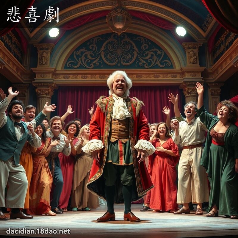 悲喜劇 - 國語大辭典配圖