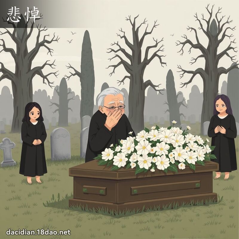 悲悼 - 国语大辞典配图