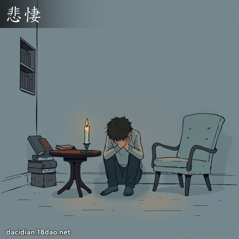 悲悽 - 国语大辞典配图