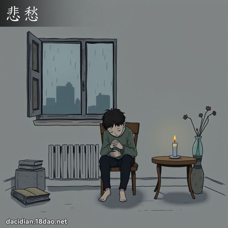 悲愁 - 国语大辞典配图