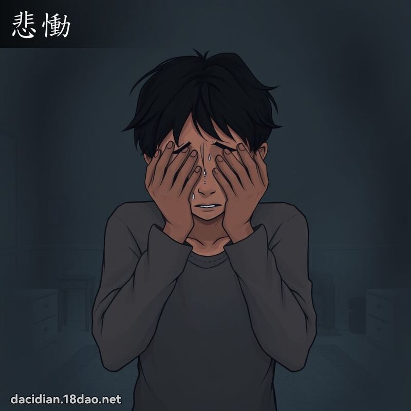 悲慟 - 國語大辭典配圖