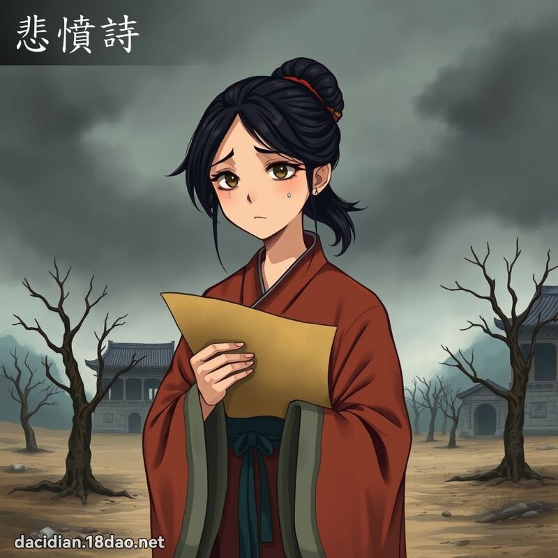 悲愤诗 - 国语大辞典配图