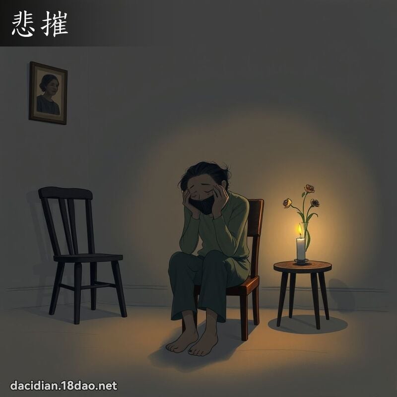 悲摧 - 國語大辭典配圖