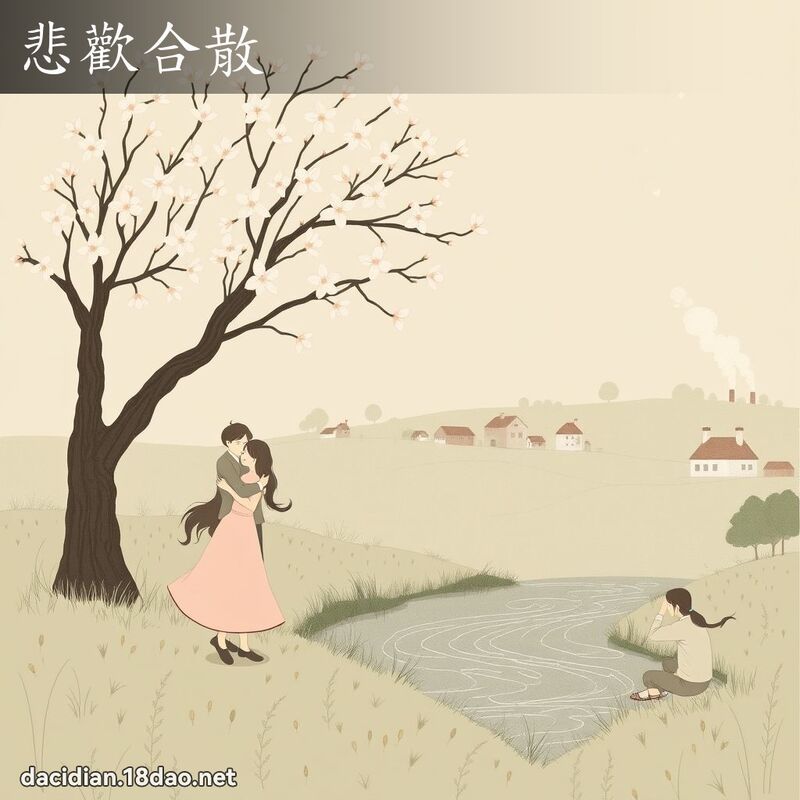 悲歡合散 - 國語大辭典配圖