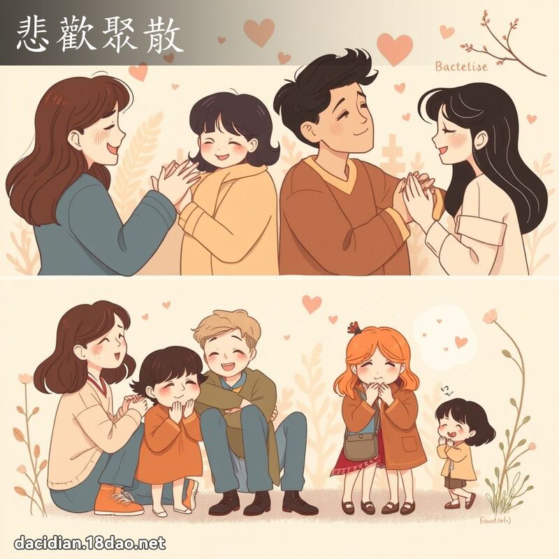 悲歡聚散 - 國語大辭典配圖