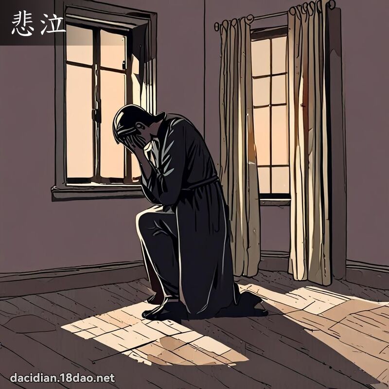 悲泣 - 国语大辞典配图