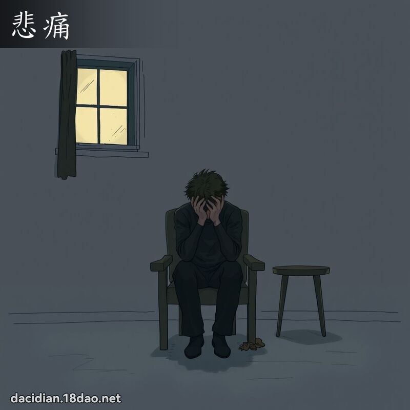 悲痛 - 國語大辭典配圖